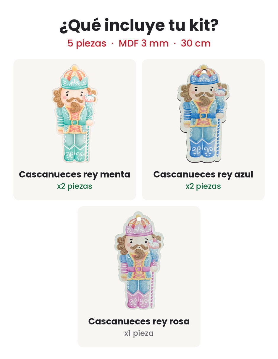 Kit de adornos navideños de 5 piezas 3