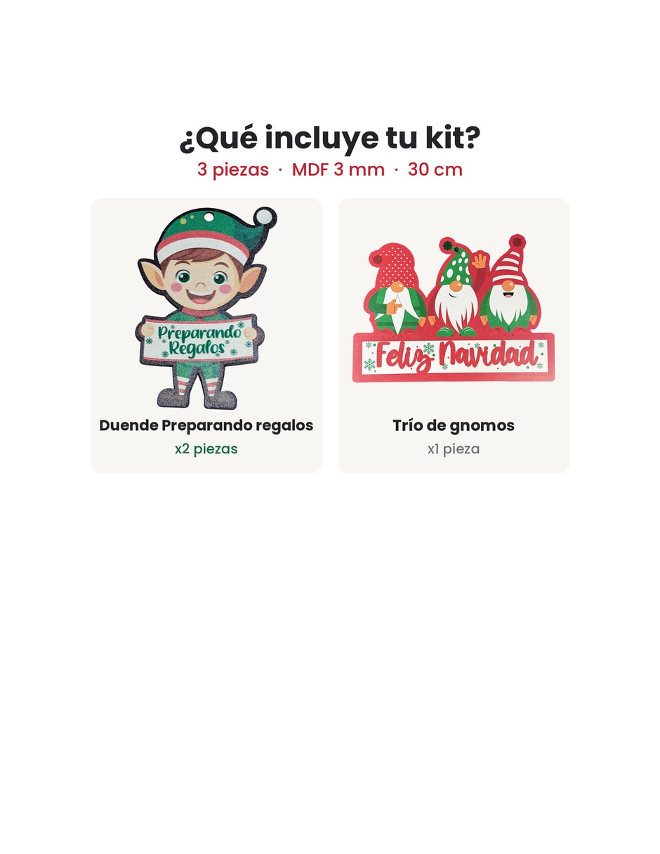 Kit de adornos navideños de 3 piezas 2