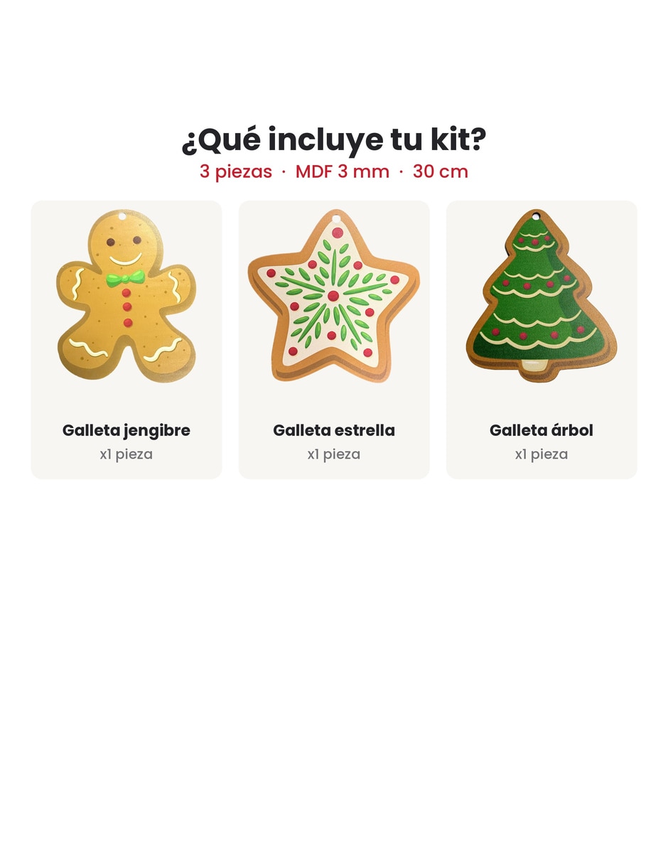 Kit de adornos navideños de 3 piezas 2