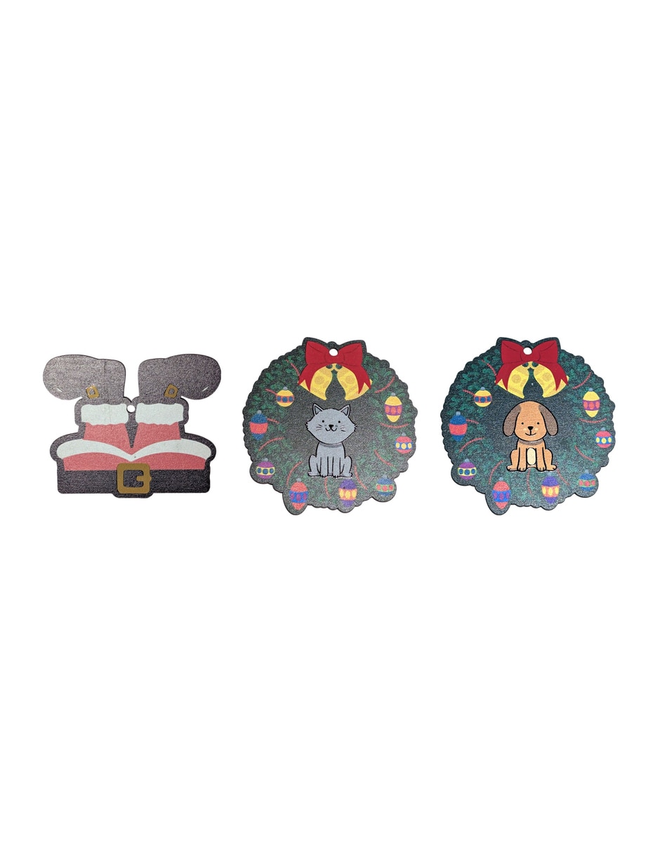 Kit de adornos navideños de 3 piezas Kit de adornos navideños de 3 piezas