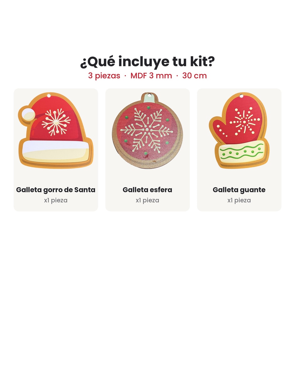Kit de adornos navideños de 3 piezas 2