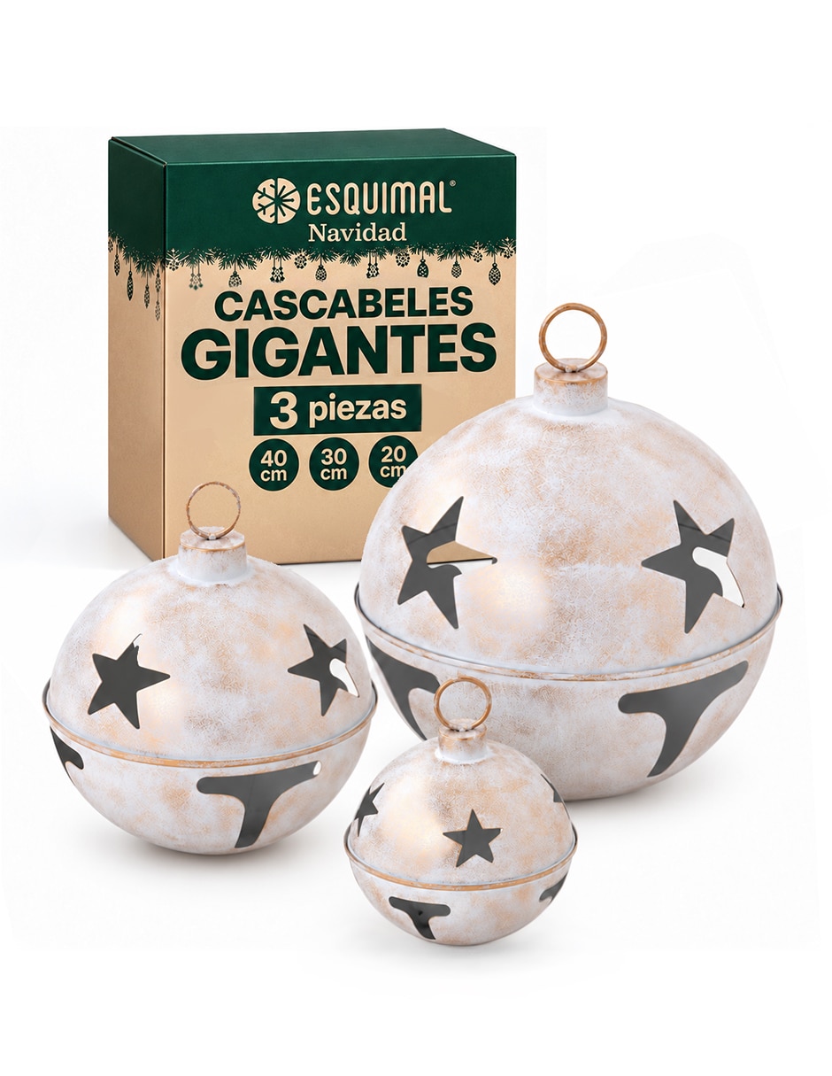 Adornos decorativos de cascabel navidad de hierro