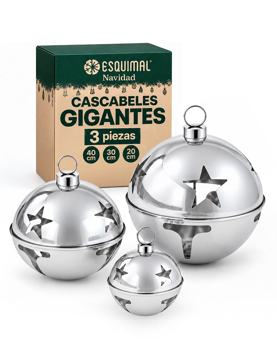 Adornos decorativos de cascabel navidad de hierro 1
