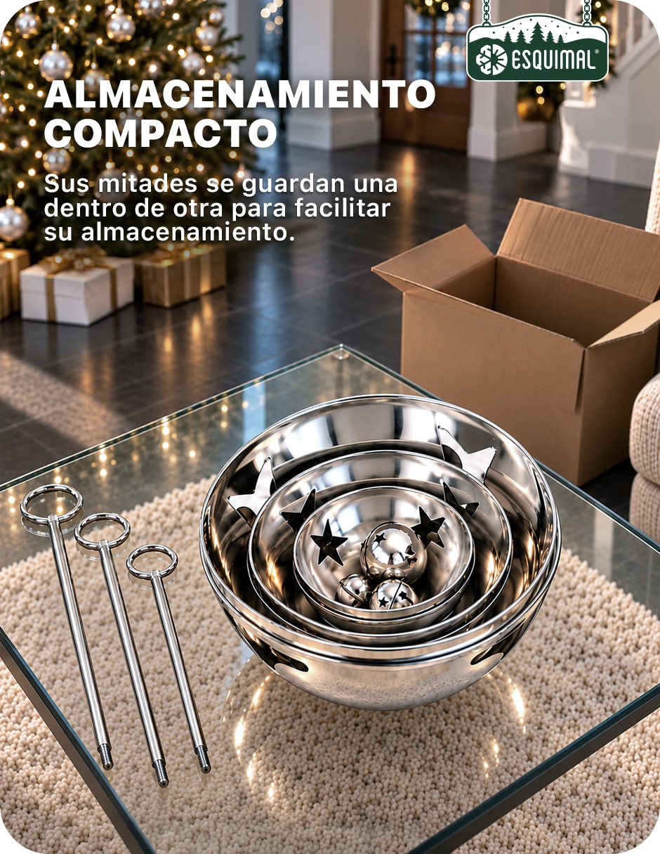 Adornos decorativos de cascabel navidad de hierro 4