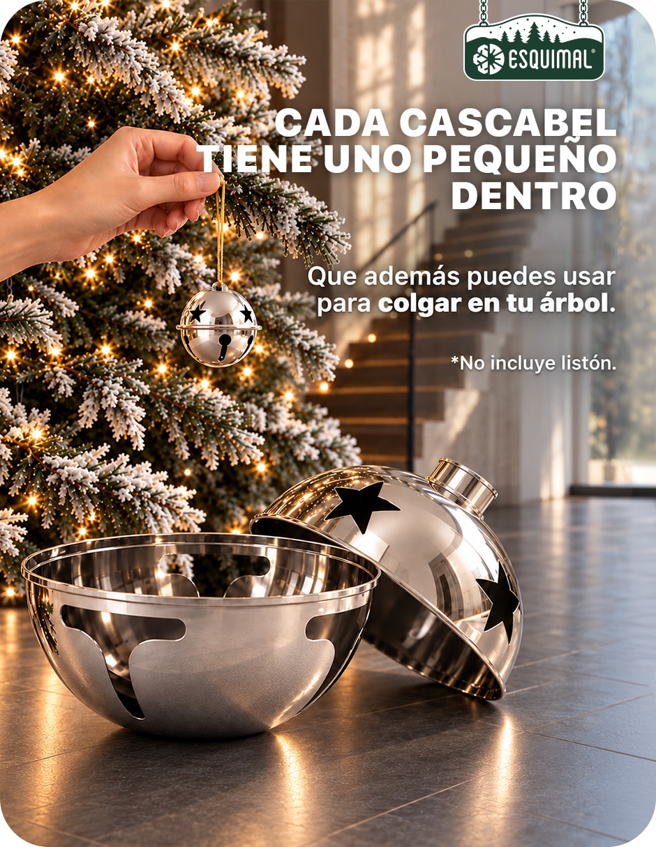 Adornos decorativos de cascabel navidad de hierro 5