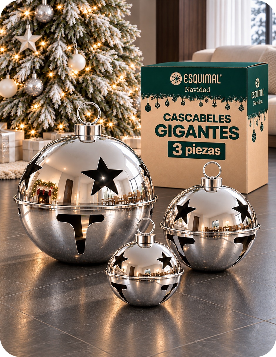 Adornos decorativos de cascabel navidad de hierro 7