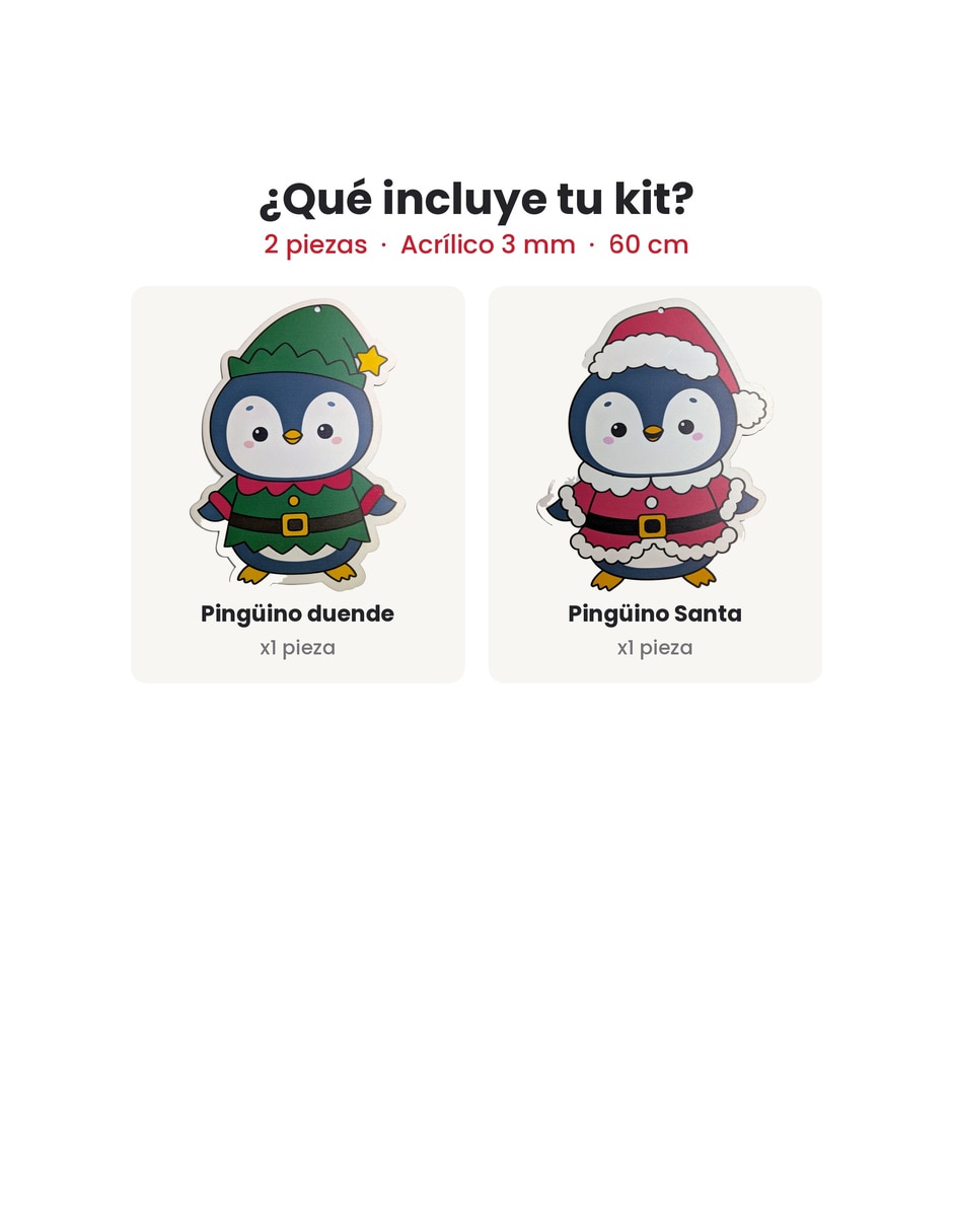 Kit de adornos navideños de 2 piezas 2