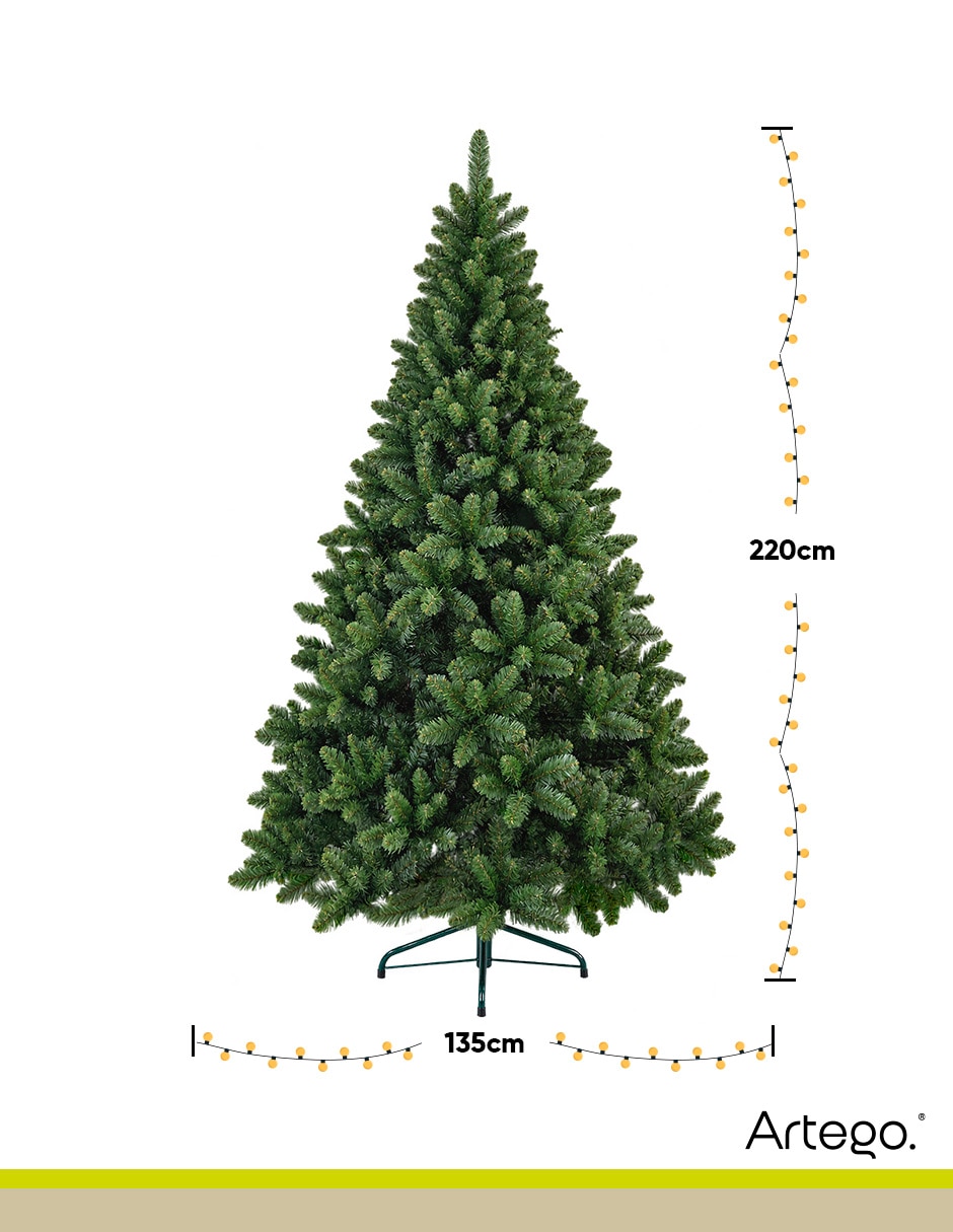 Árbol de navidad eastern pine 1350 ramas frondoso christmas tree de pvc 6