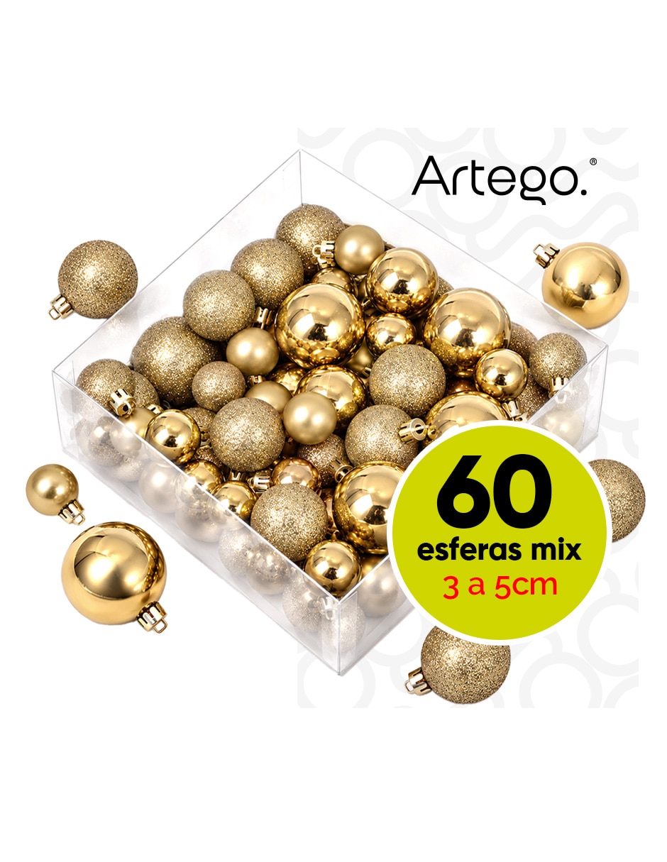Esfera navideña 60 esferas línea mix60 malina