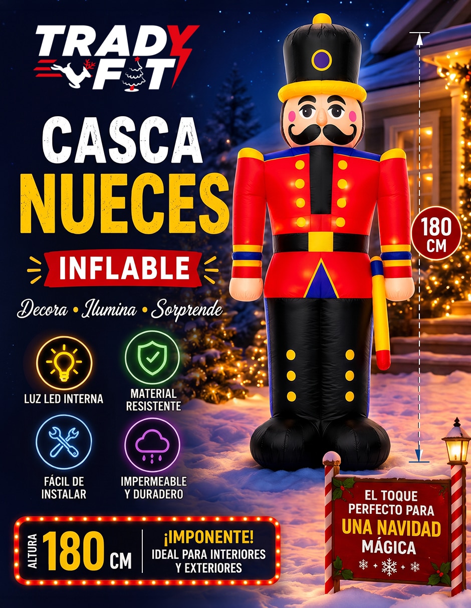 Inflable decorativo forma de cascanueces 3