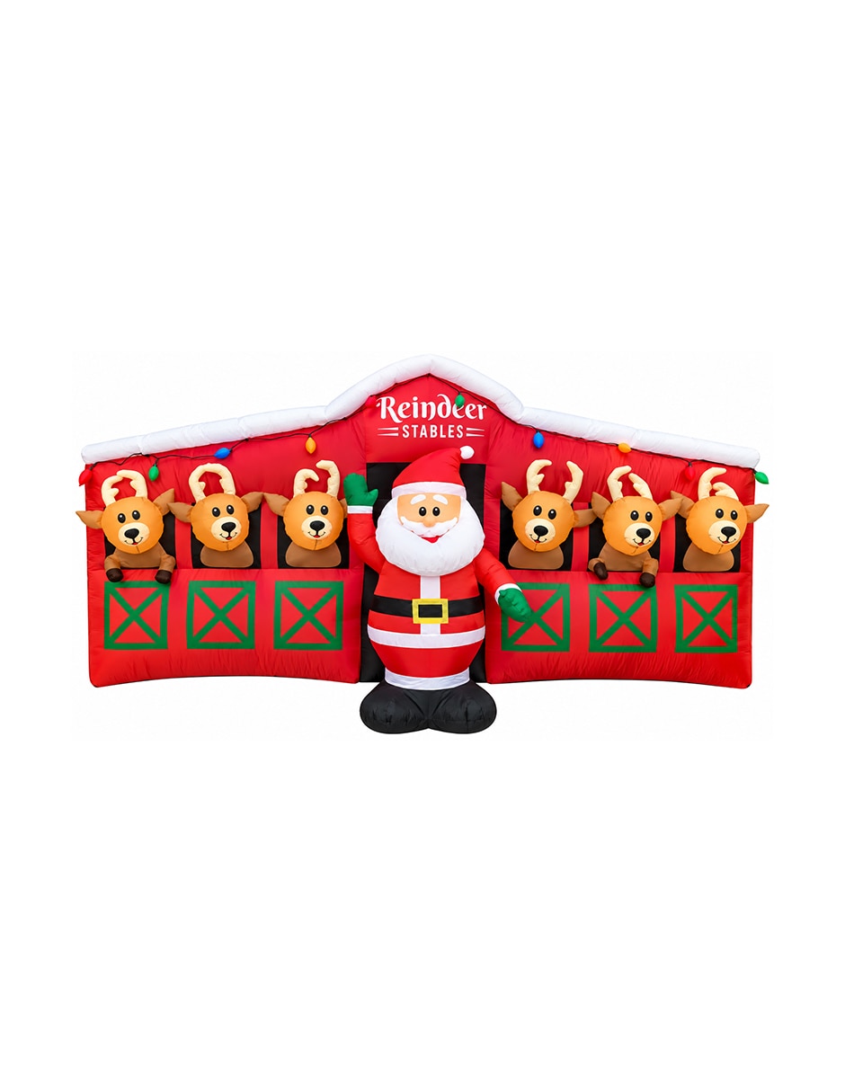 Inflable decorativo forma de santa claus