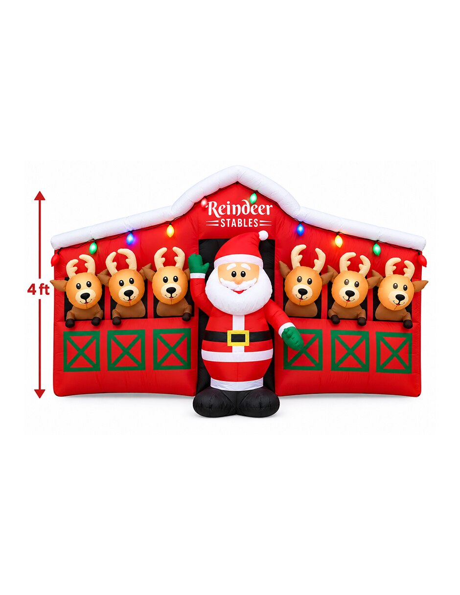 Inflable decorativo forma de santa claus 5