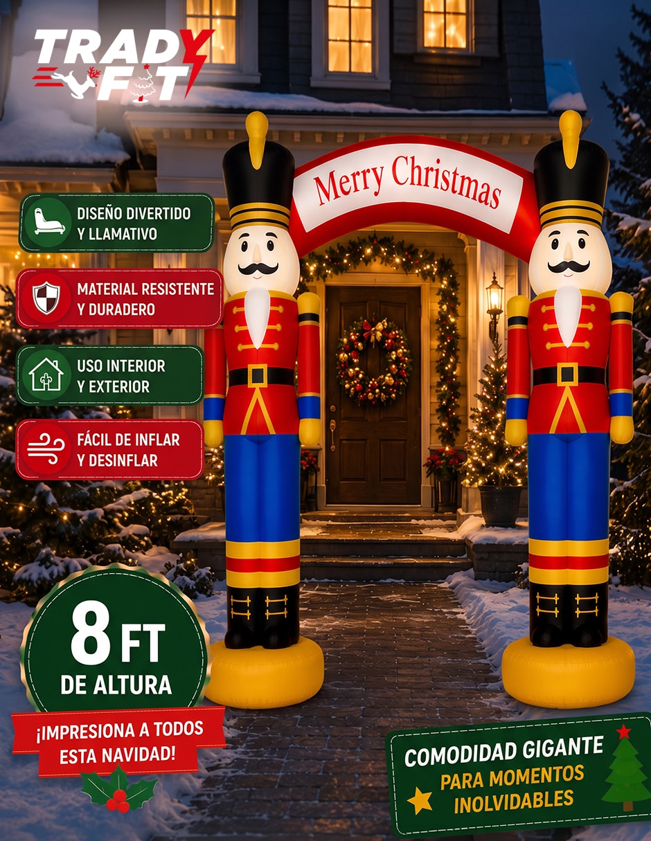 Inflable decorativo forma de cascanueces 4