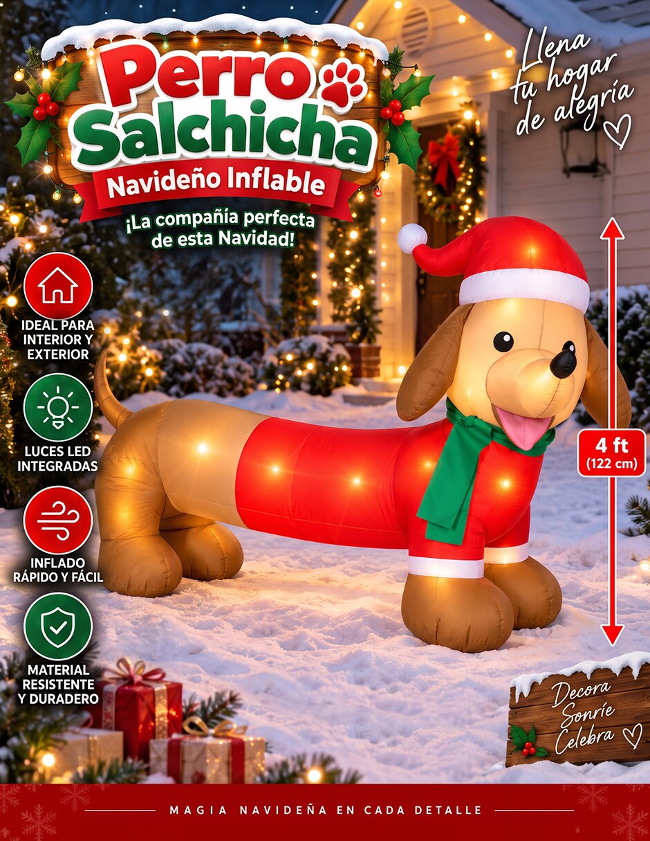 Inflable decorativo forma de perro 2