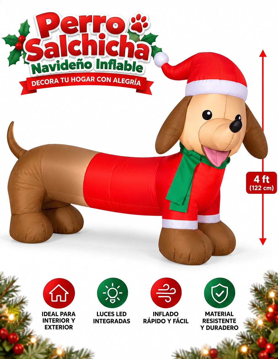 Inflable decorativo forma de perro 3