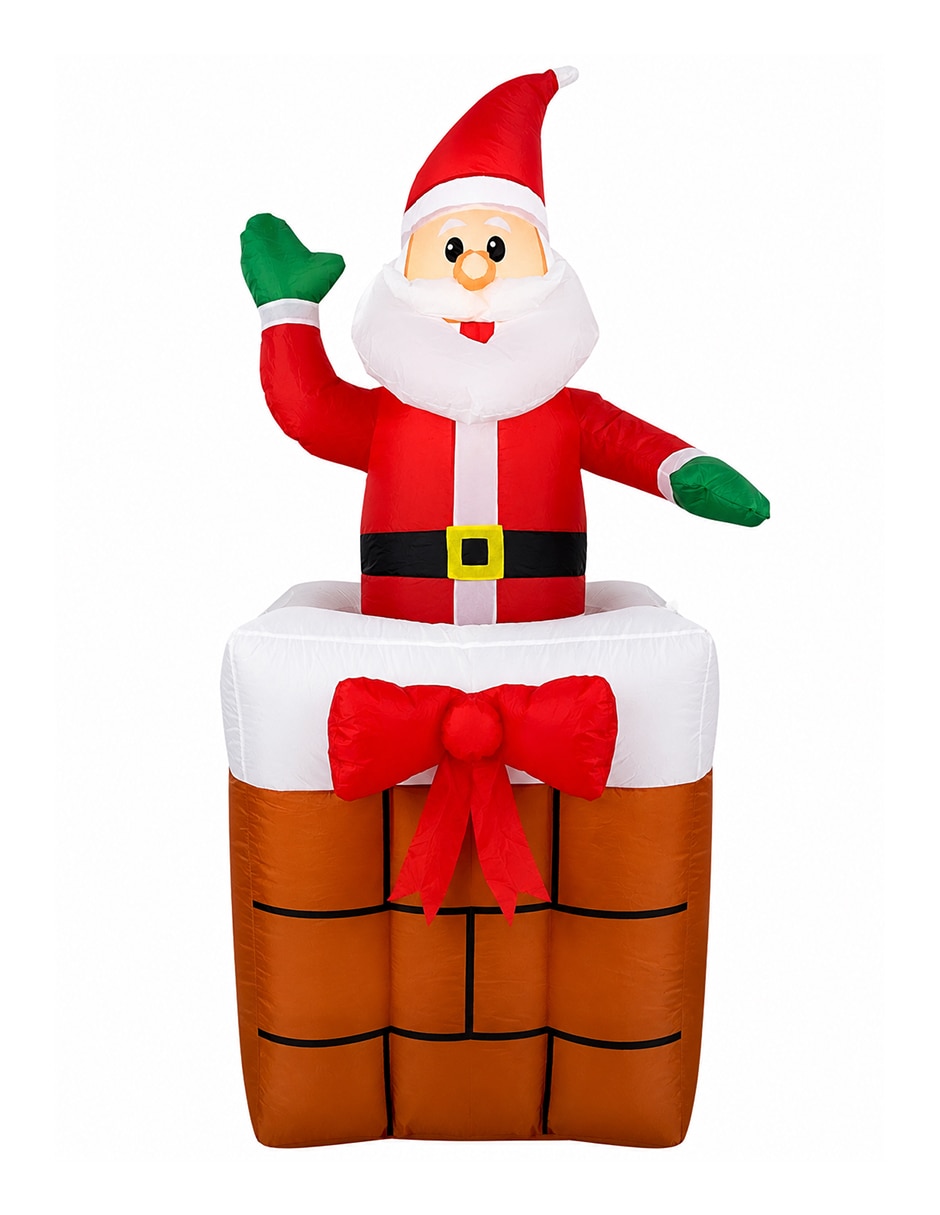Inflable decorativo forma de santa claus