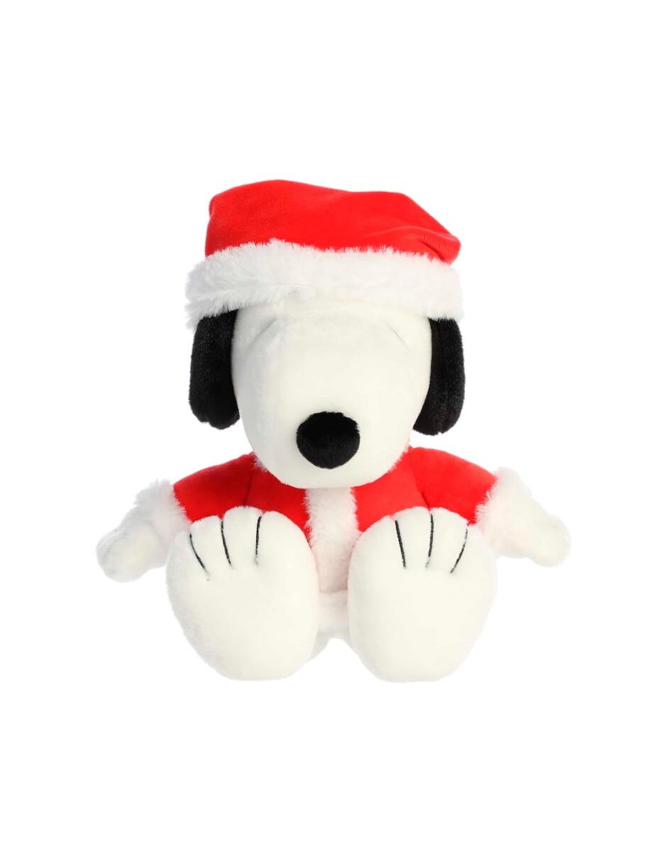 Peluche de peanuts perro santa snoopy