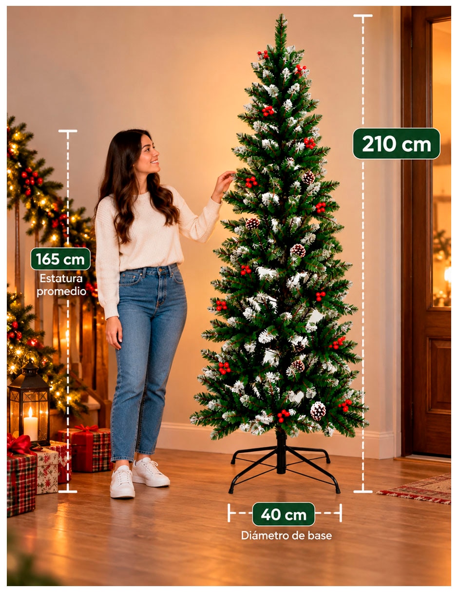Árbol de navidad familia de pvc 5