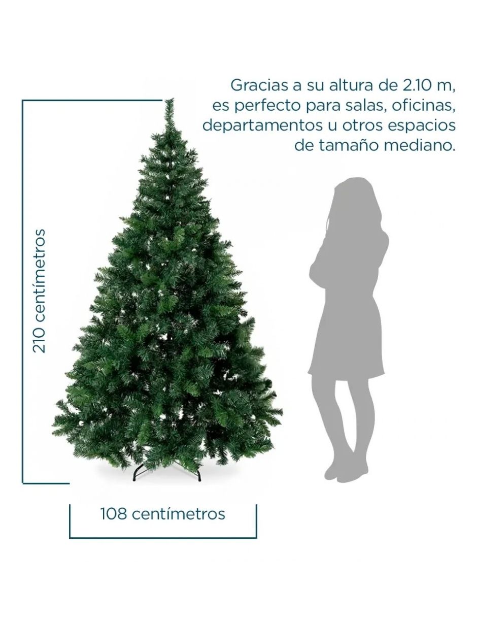 Árbol de navidad verde de pvc 8