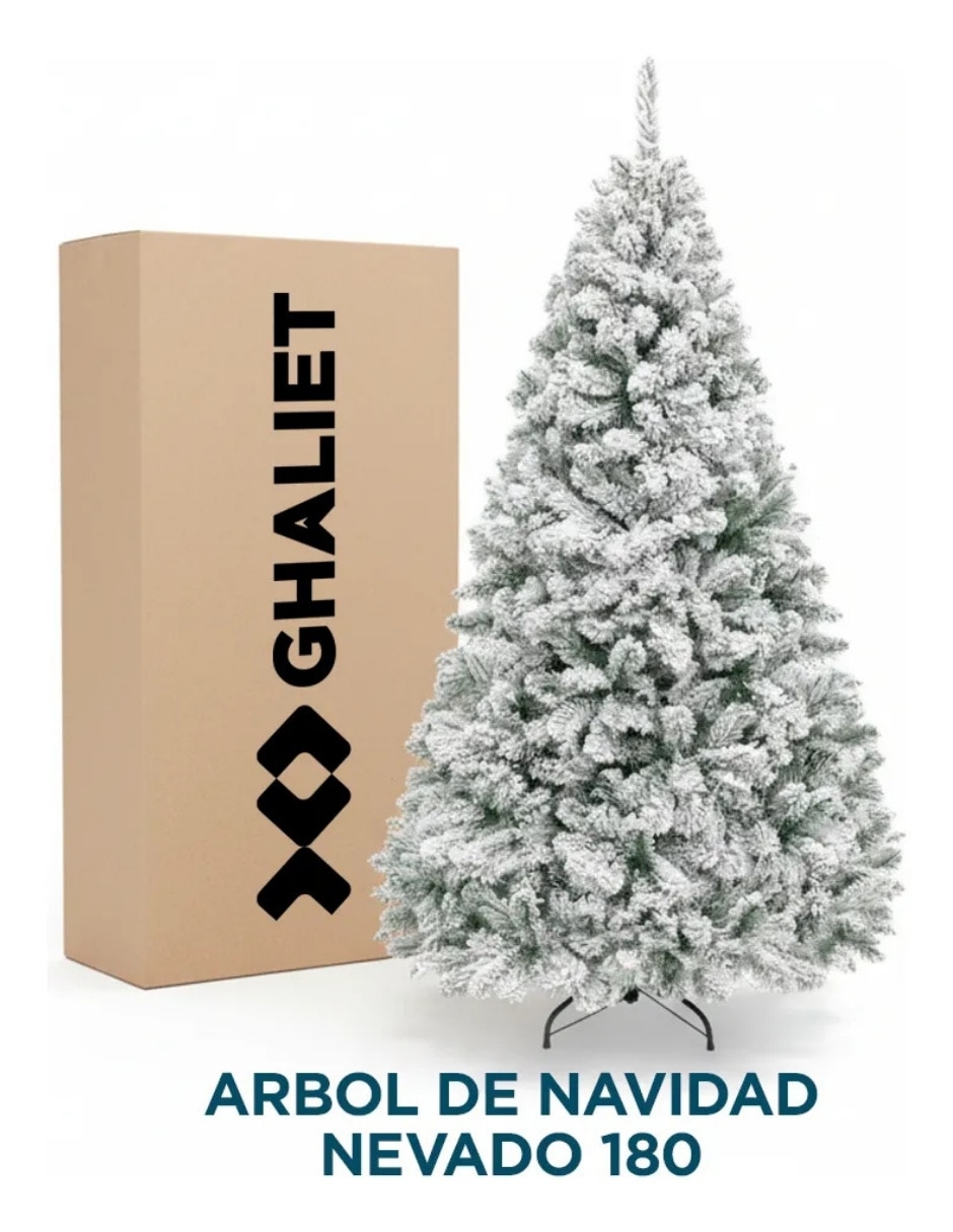 Árbol de navidad nevado de pvc 2