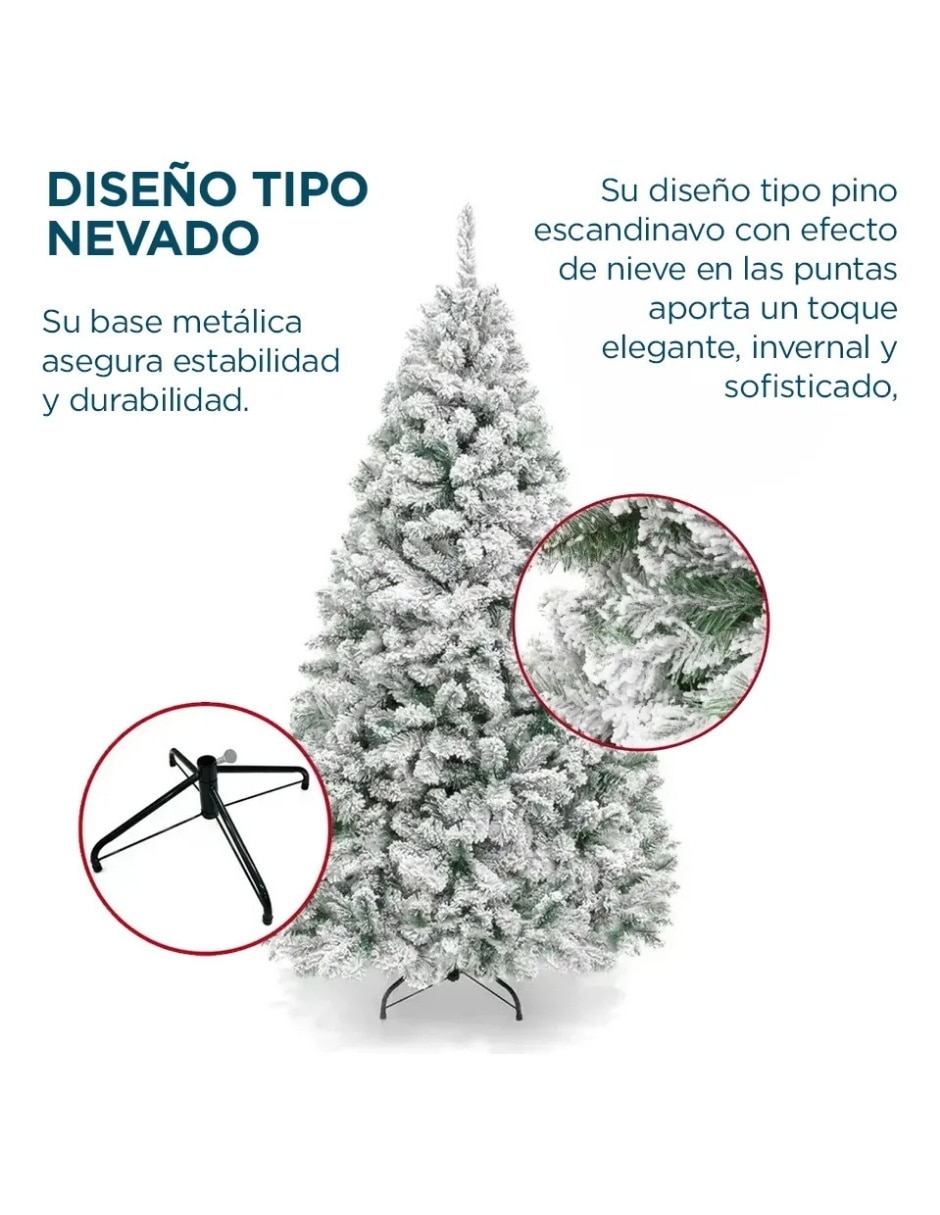 Árbol de navidad nevado de pvc 3