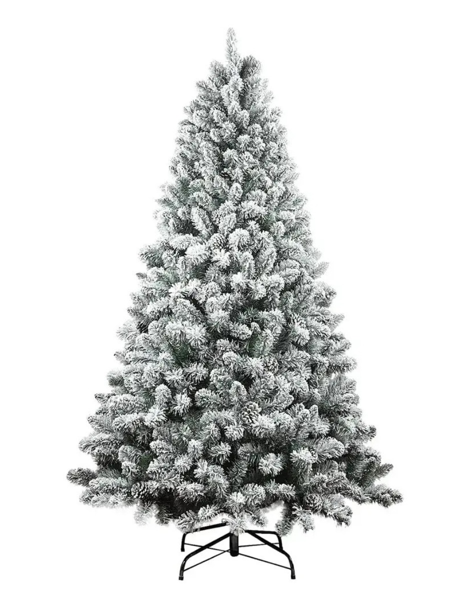 Árbol de navidad nevado de pvc 4