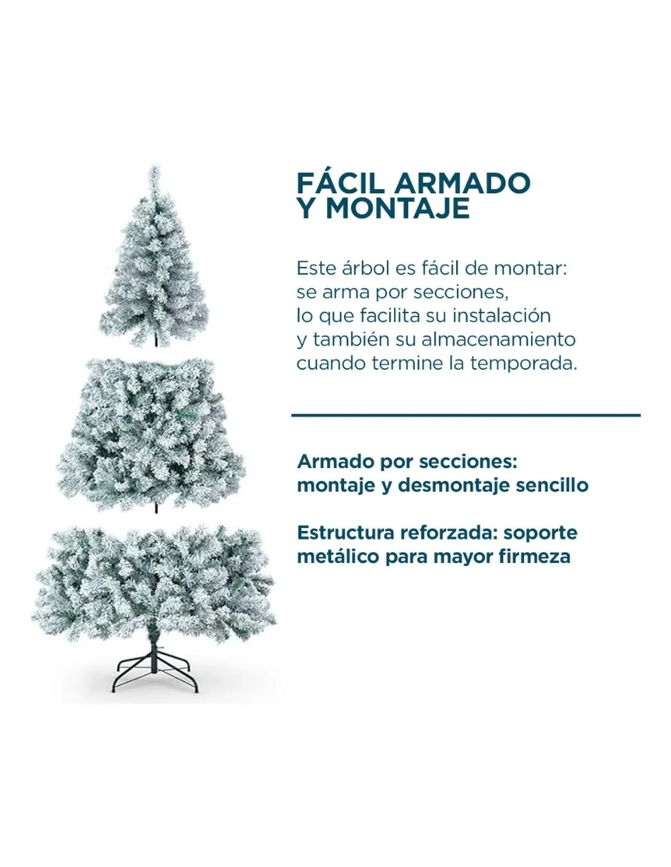 Árbol de navidad nevado de pvc 7