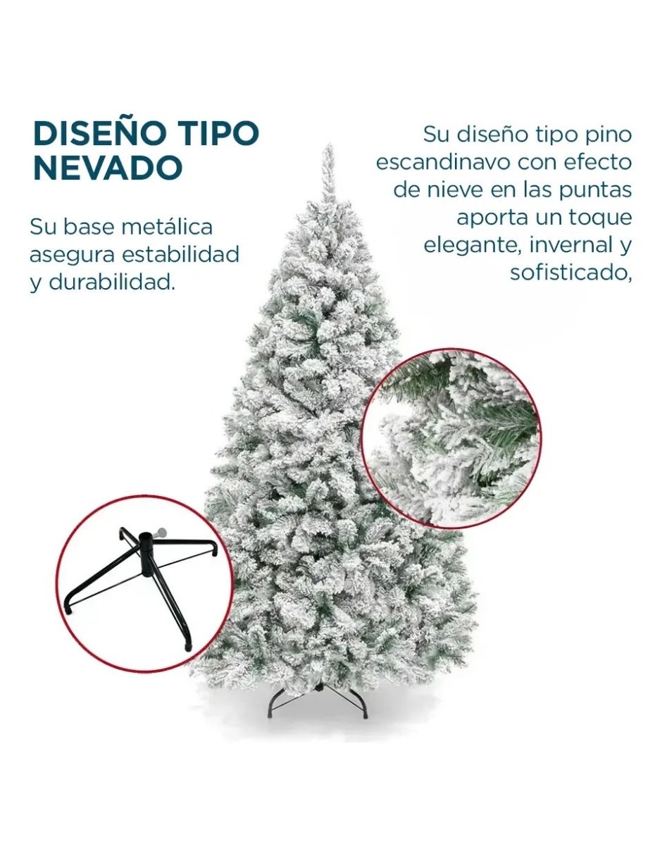Árbol de navidad nevado de pvc 5