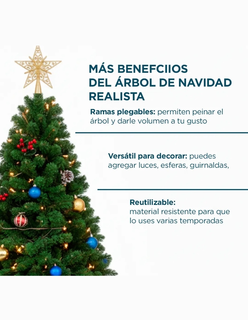 Árbol de navidad verde de pvc 3