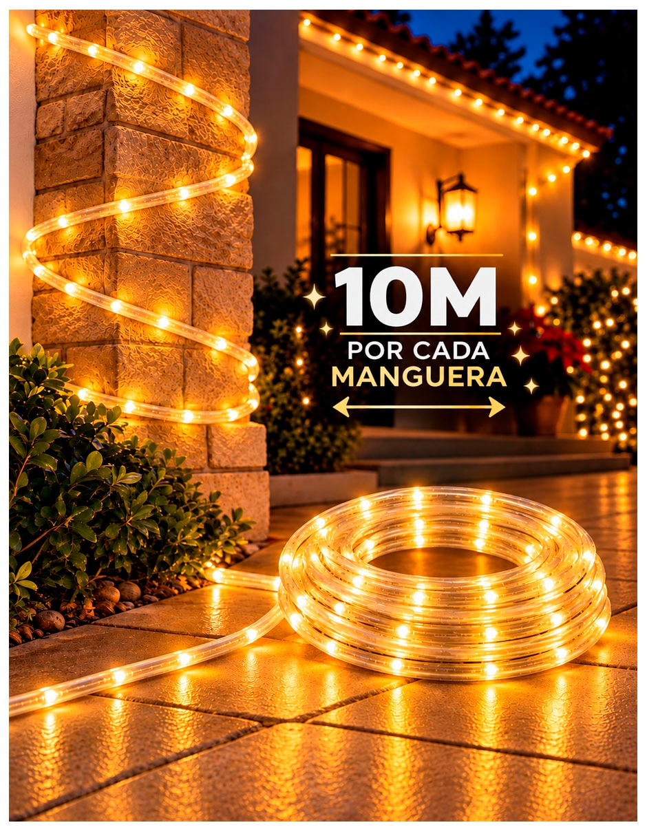 Set de luces led con 200 focos 2