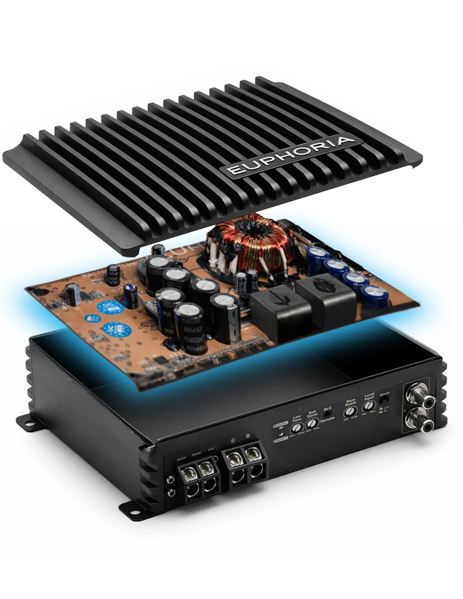 Amplificador para auto Euphoria EA4.900 de 12 VDC